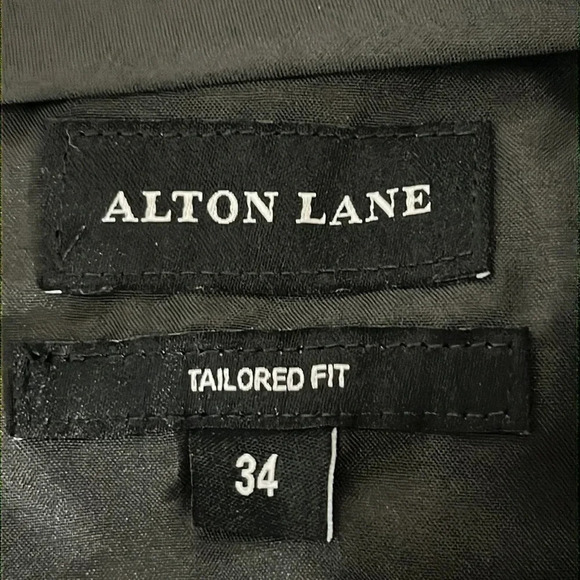 Alton Lane Tailored Fit Satin Stripe Tuxedo Pants in Teal - NWOT - Size 34 - Picture 4 of 6